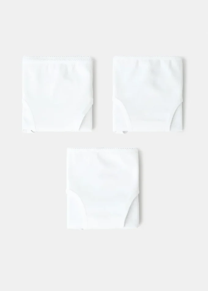 Lot de 3 culottes en coton Lot de 3 culottes en coton