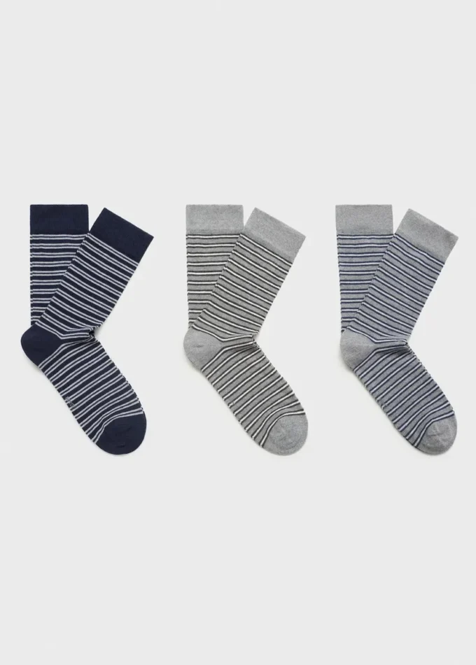Lot de 3 paires de chaussettes assorties Lot de 3 paires de chaussettes assorties