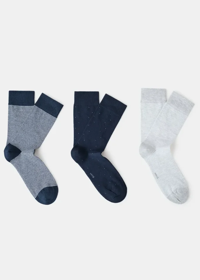 Lot de 3 paires de chaussettes assorties Lot de 3 paires de chaussettes assorties