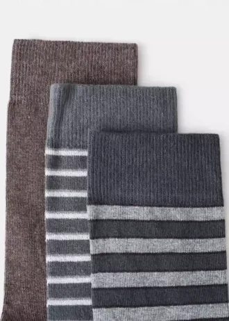 Lot de 3 paires de chaussettes assorties