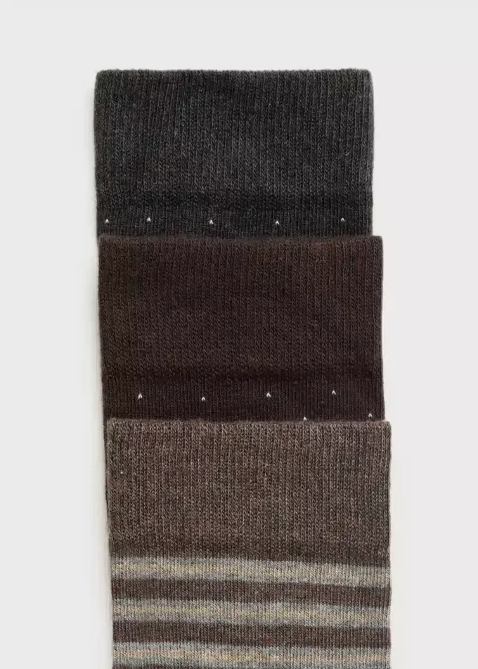 Lot de 3 paires de chaussettes assorties Lot de 3 paires de chaussettes assorties