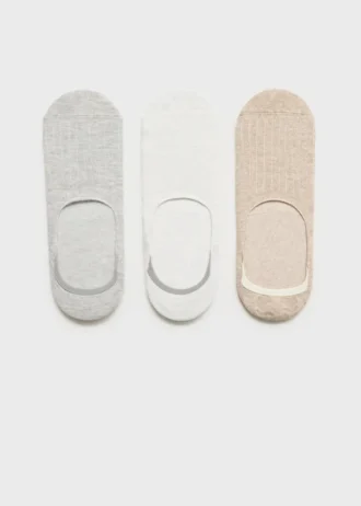 Lot de 3 paires de chaussettes invisibles