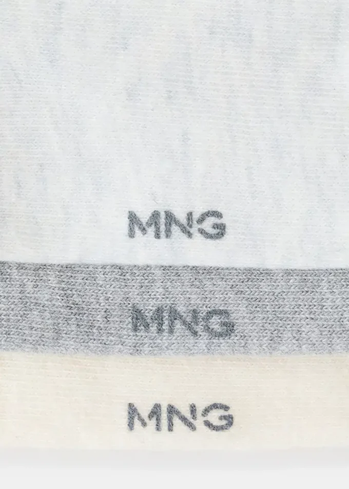Lot de 3 paires de chaussettes invisibles Lot de 3 paires de chaussettes invisibles