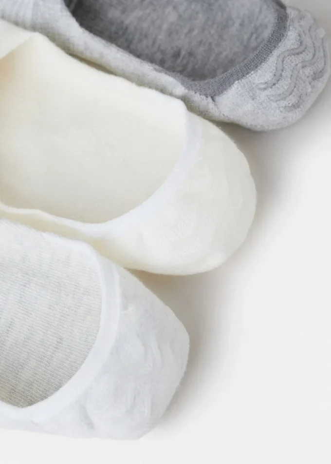 Lot de 3 paires de chaussettes invisibles Lot de 3 paires de chaussettes invisibles