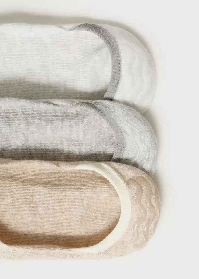 Lot de 3 paires de chaussettes invisibles Lot de 3 paires de chaussettes invisibles