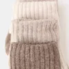 Lot de 4 chaussettes côtelées