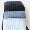 Lot de 4 chaussettes côtelées