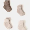 Lot de 4 chaussettes côtelées