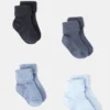 Lot de 4 chaussettes côtelées