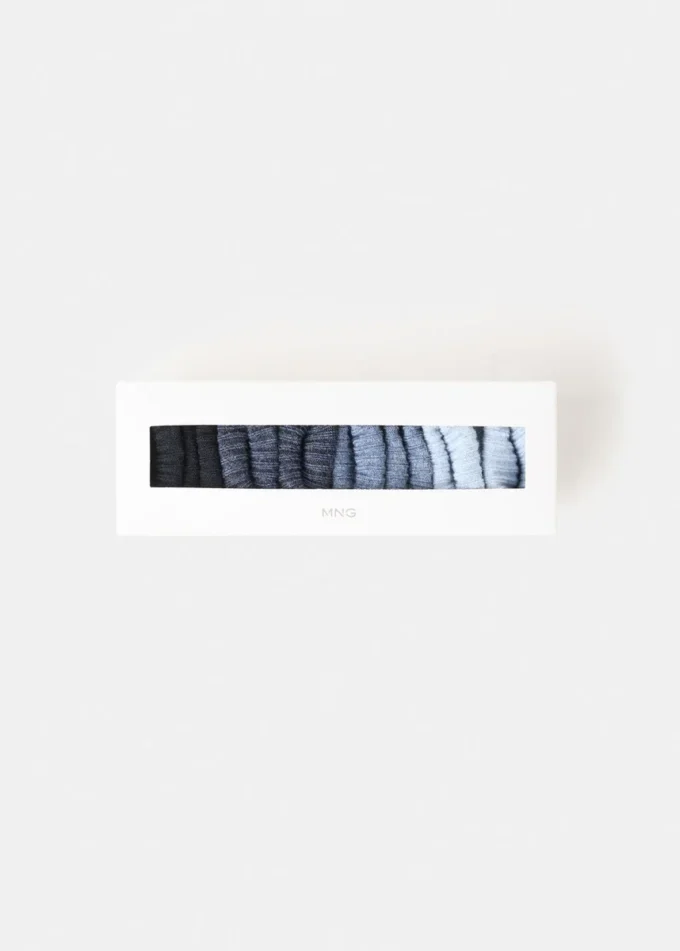 Lot de 4 chaussettes côtelées