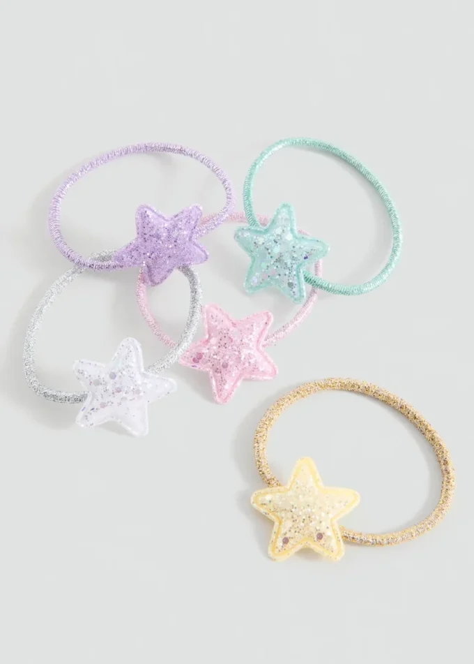 Lot de 5 élastiques à cheveux Lot de 5 élastiques à cheveux