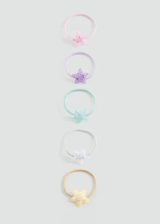 Lot de 5 élastiques à cheveux