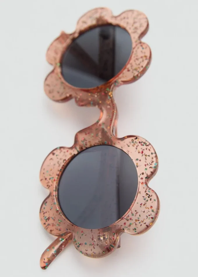 Lunettes de soleil à fleurs