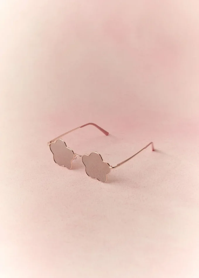 Lunettes de soleil à fleurs