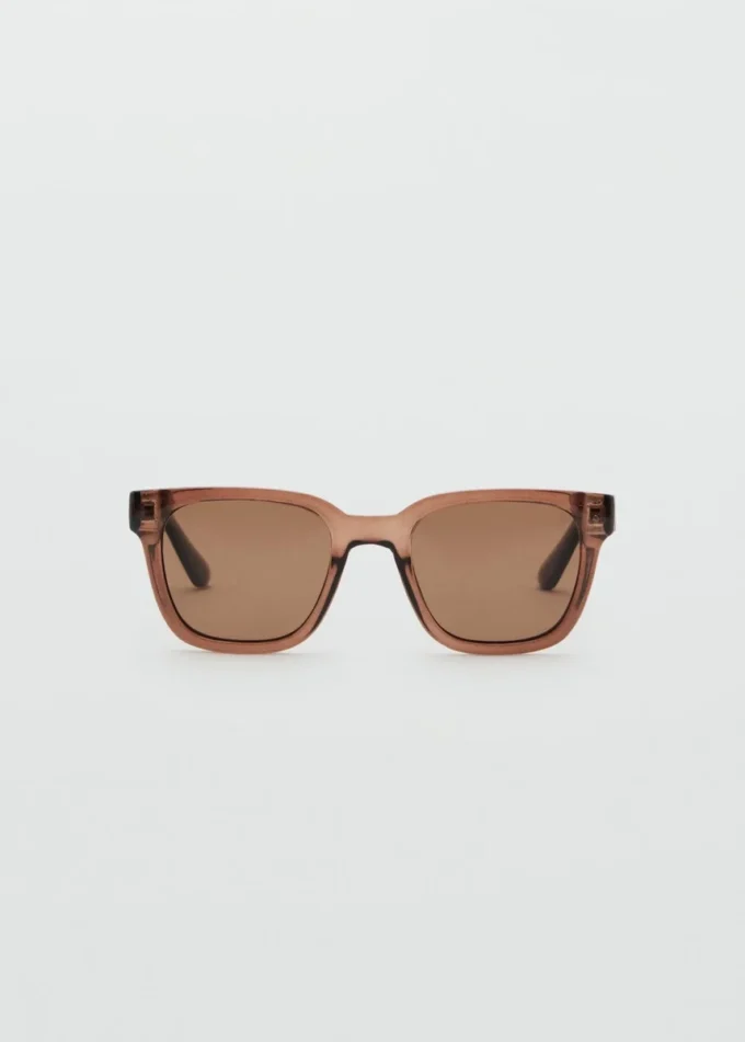 Lunettes de soleil à monture rectangulaire