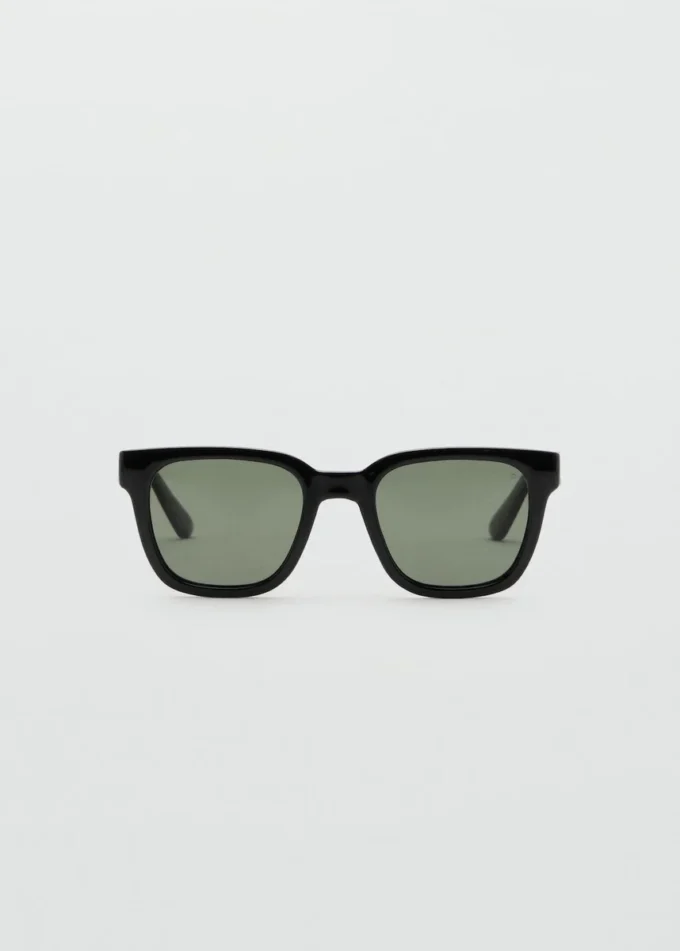 Lunettes de soleil à monture rectangulaire