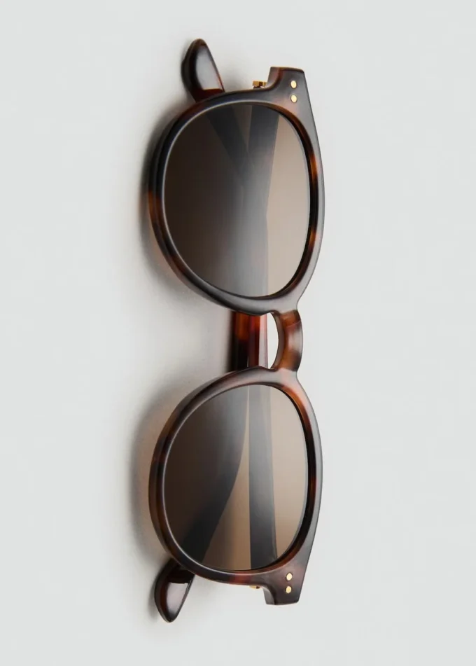 Lunettes de soleil à monture ronde