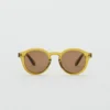 Lunettes de soleil à monture semi-transparente