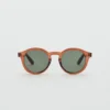 Lunettes de soleil à monture semi-transparente