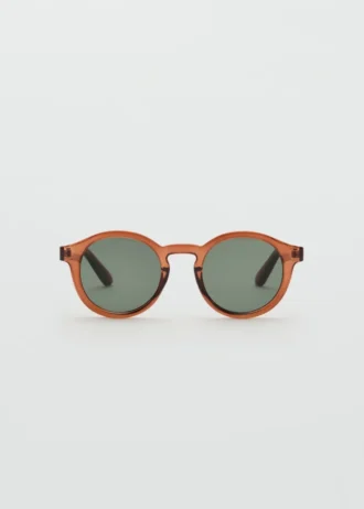 Lunettes de soleil à monture semi-transparente Lunettes de soleil à monture semi-transparente