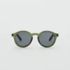 Lunettes de soleil à monture semi-transparente