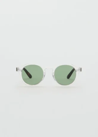 Lunettes de soleil à monture semi-transparente Lunettes de soleil à monture semi-transparente