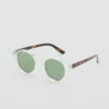 Lunettes de soleil à monture semi-transparente