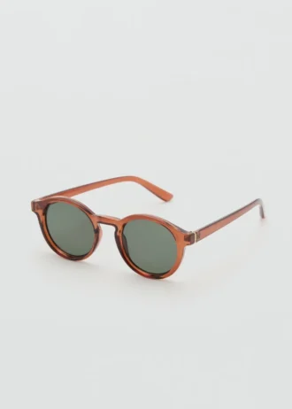 Lunettes de soleil à monture semi-transparente Lunettes de soleil à monture semi-transparente