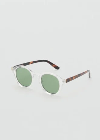 Lunettes de soleil à monture semi-transparente Lunettes de soleil à monture semi-transparente