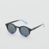 Lunettes de soleil à monture semi-transparente