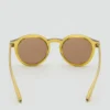 Lunettes de soleil à monture semi-transparente