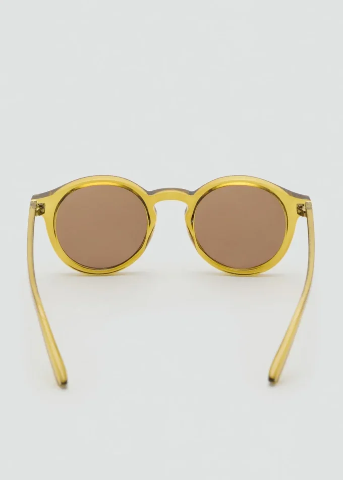Lunettes de soleil à monture semi-transparente