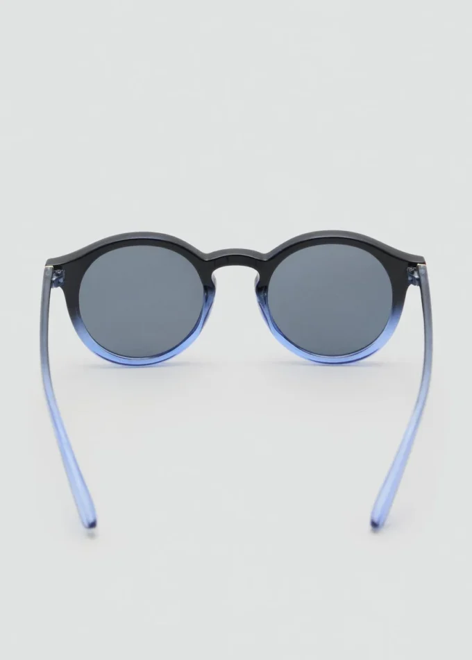 Lunettes de soleil à monture semi-transparente