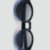 Lunettes de soleil à monture semi-transparente