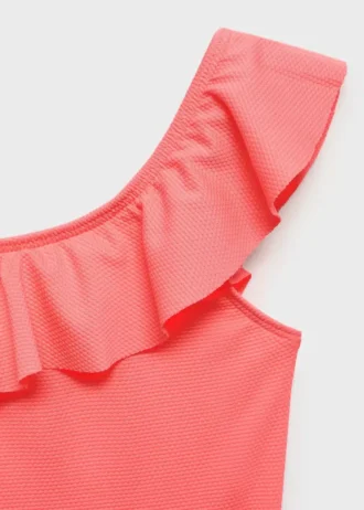 Maillot de bain asymétrique à volants