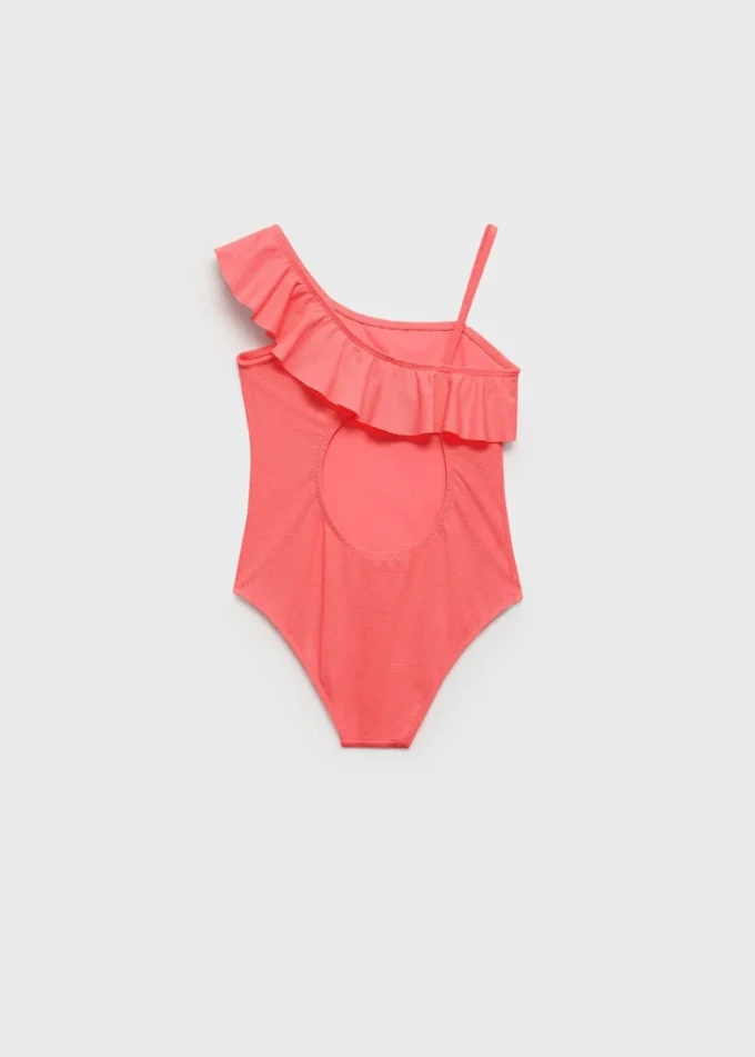Maillot de bain asymétrique à volants Maillot de bain asymétrique à volants