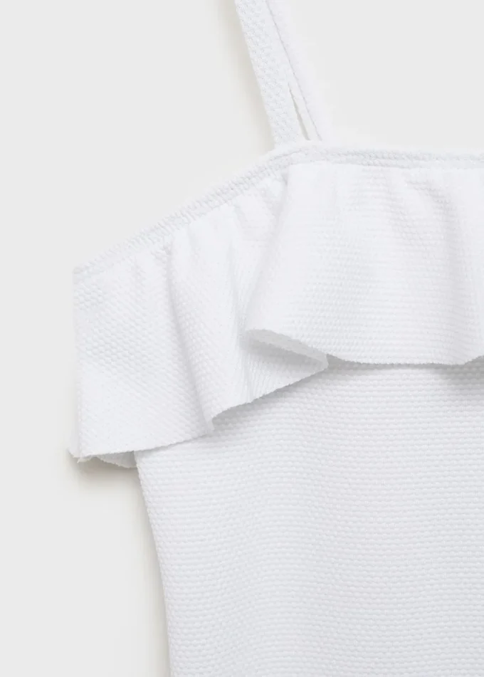 Maillot de bain asymétrique à volants Maillot de bain asymétrique à volants