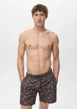 Maillot de bain avec imprimé voilier