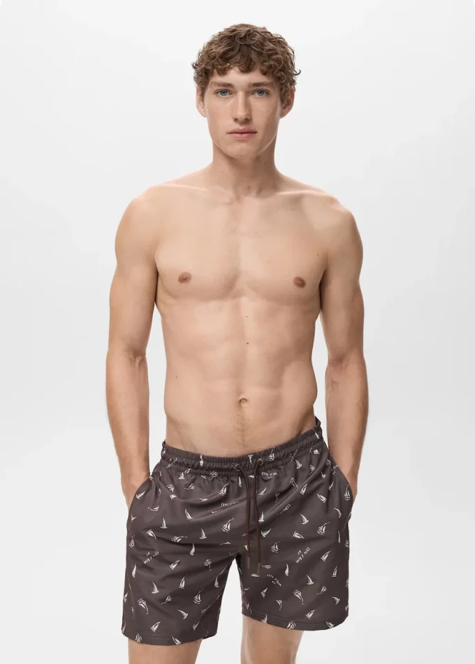Maillot de bain avec imprimé voilier Maillot de bain avec imprimé voilier