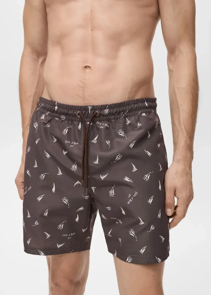 Maillot de bain avec imprimé voilier Maillot de bain avec imprimé voilier