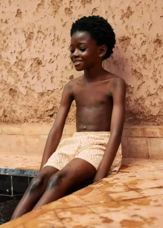 Maillot de bain imprimé avec cordon