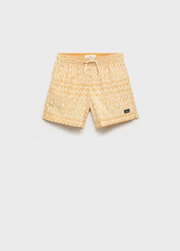 Maillot de bain imprimé avec cordon Maillot de bain imprimé avec cordon