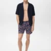 Maillot de bain à imprimé corail