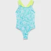 Maillot de bain imprimé dos croisé