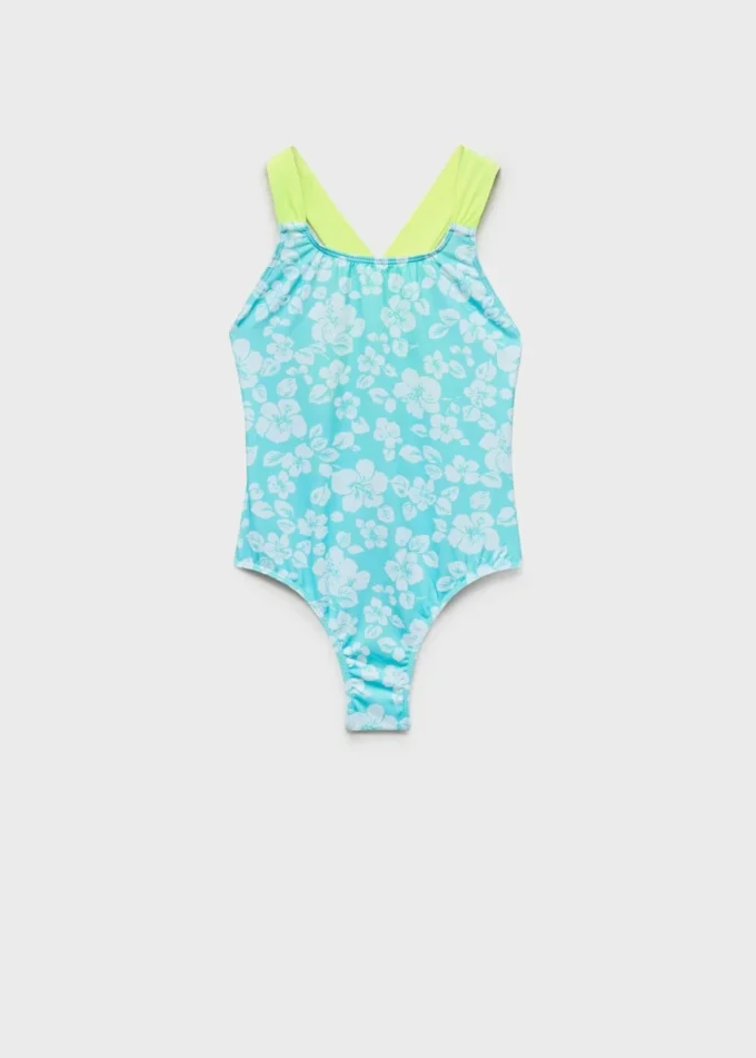 Maillot de bain imprimé dos croisé