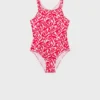 Maillot de bain imprimé dos croisé