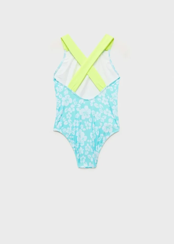 Maillot de bain imprimé dos croisé