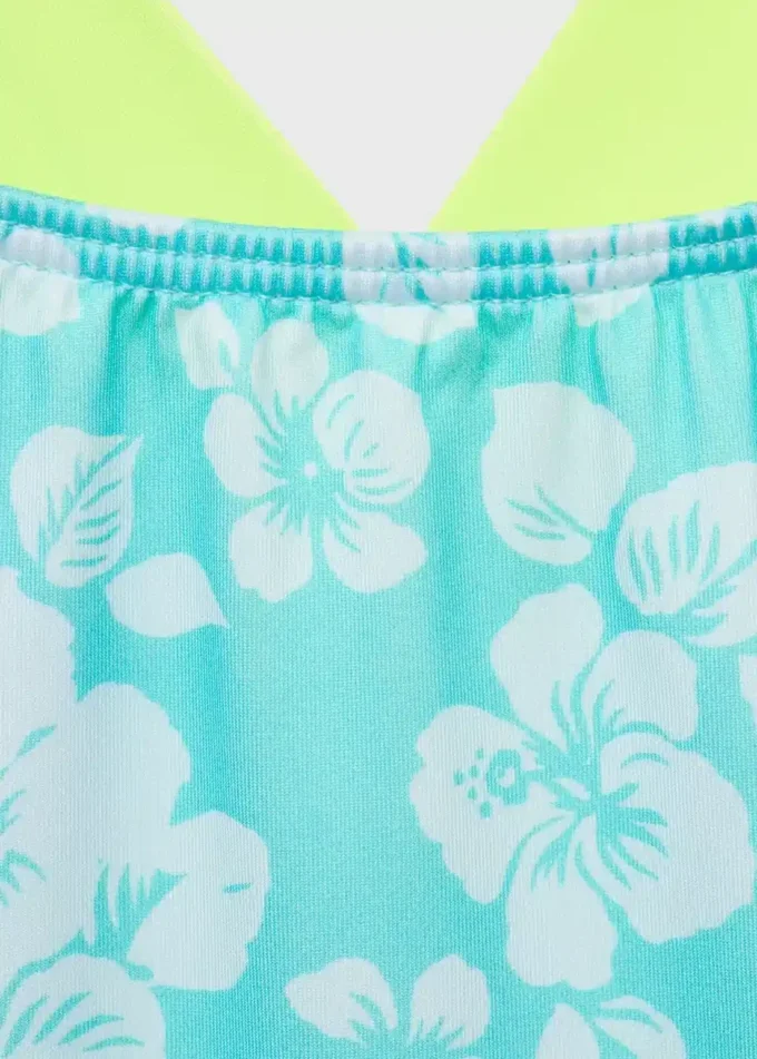 Maillot de bain imprimé dos croisé