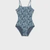 Maillot de bain imprimé feuilles Maillot de bain imprimé feuilles