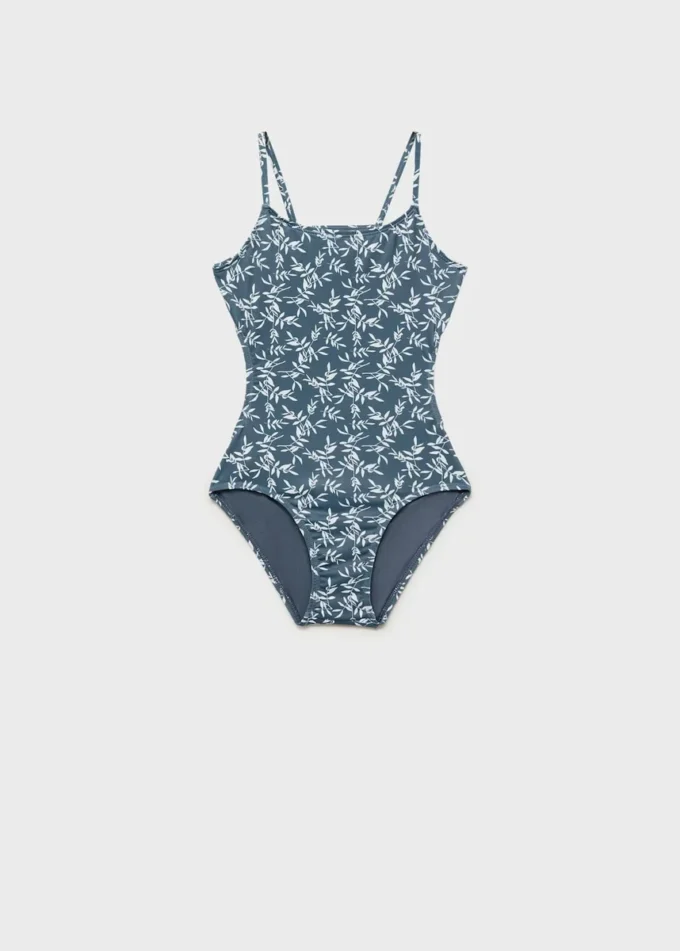Maillot de bain imprimé feuilles Maillot de bain imprimé feuilles